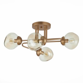 SLE155702-04 Люстра потолочная Золотистый/Янтарный E14 4*40W MORE-foto2