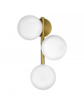 SLE1191-201-03 Бра Золотистый/Белый E27 3*60W FRATTA-foto2