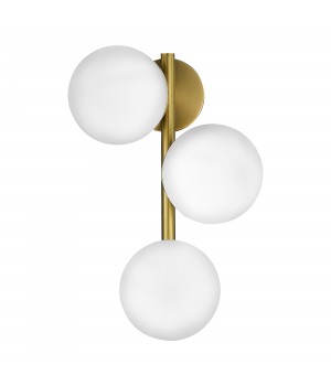 SLE1191-201-03 Бра Золотистый/Белый E27 3*60W FRATTA-foto2