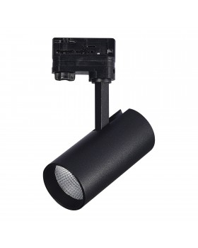 ST661.436.20 Св-к трек. Черный LED 1*20W 3000K 1 600Lm Ra>90 38° IP20 L150xW70xH202 165-265V Трехфазная трековая система-foto3
