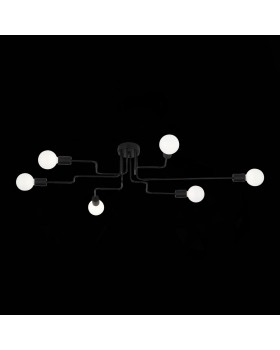 SL419.442.06 Люстра потолочная Черный E27 6*60W ANO-foto23