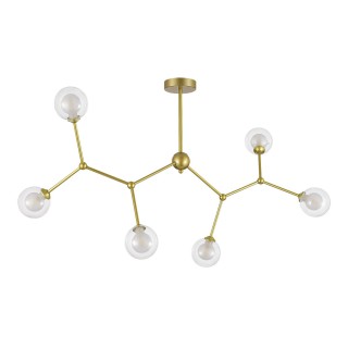 SLE1106-203-06 Светильник подвесной Золотистый/Прозрачный, Белый G9 6*5W ARCUS-foto2