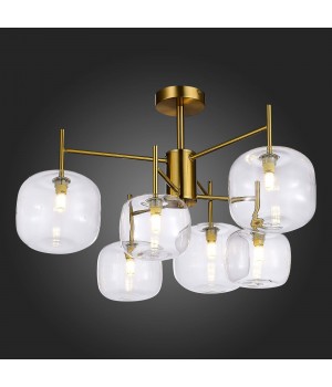 SL1049.302.06 Люстра потолочная ST-Luce Латунь/Прозрачный G9 6*5W FINN-foto5