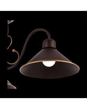 SLE120402-03 Люстра потолочная Темно-коричневый/Черный E27 3*60W CIOLLA-foto4