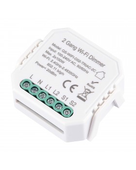ST9000.500.02CDIM WIFI диммируемое реле 2 канала Белый - -*Max 2x100W - Ra  IP20 L46xW46xH18 230V AROUND