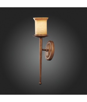 SL122.311.01 Бра Коричневый/Янтарный E27 1*60W ANCORA-foto3