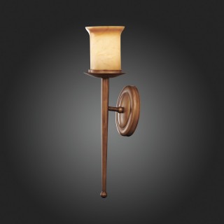 SL122.311.01 Бра Коричневый/Янтарный E27 1*60W ANCORA-foto3