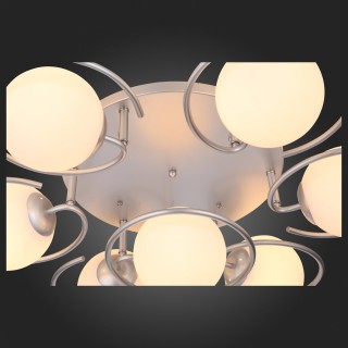 SL418.102.07 Люстра потолочная Серебристый/Белый E27 7*60W GALIO-foto8