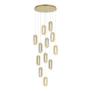 SL6506.203.12 Светильник подвесной ST-Luce Золотистый/Золотистый, Прозрачный LED 12*9W 3000K ALLUNGO-foto2