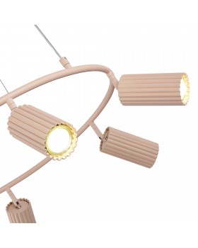 SL1213.603.06 Светильник подвесной ST-Luce Розовый/Розовый GU10 6*5W 4000K KENDO-foto4