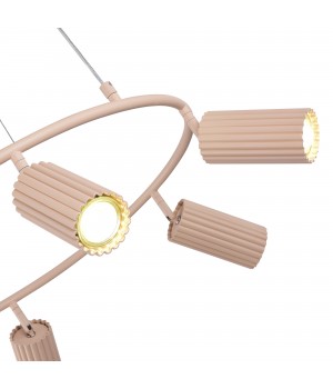 SL1213.603.06 Светильник подвесной ST-Luce Розовый/Розовый GU10 6*5W 4000K KENDO-foto4