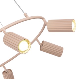 SL1213.603.06 Светильник подвесной ST-Luce Розовый/Розовый GU10 6*5W 4000K KENDO-foto4