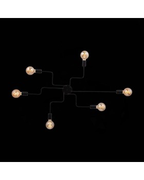 SL419.442.06 Люстра потолочная Черный E27 6*60W ANO-foto14