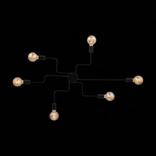 SL419.442.06 Люстра потолочная Черный E27 6*60W ANO-foto14