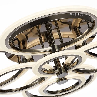 SLE500582-08 Светильник потолочный Темный хром/Белый LED 1*212W 3000-6000K CERINA-foto6