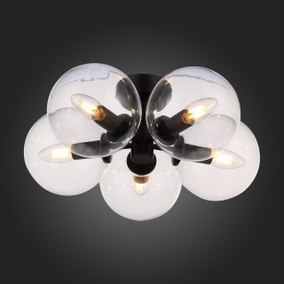 SL424.402.05 Люстра потолочная Черный/Прозрачный E14 5*40W ROSELLO-foto8