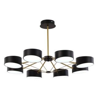 SLE6005-402-08 Светильник потолочный Черный/Черный LED 8*10W VALLE-foto3