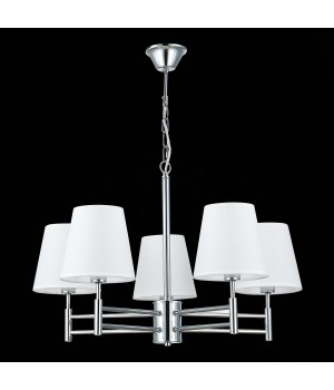 SLE105453-05 Светильник подвесной Хром/Белый E14 5*40W LAGORO-foto5