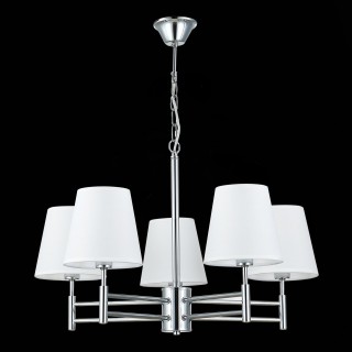 SLE105453-05 Светильник подвесной Хром/Белый E14 5*40W LAGORO-foto5