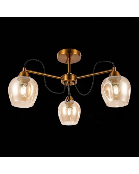 SLE110002-03 Люстра потолочная Бронза/Янтарный E27 3*60W ACRO-foto4