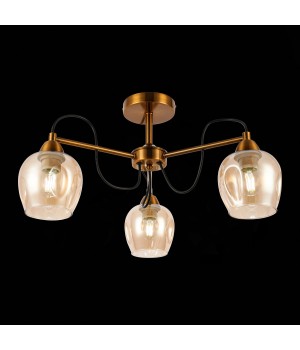 SLE110002-03 Люстра потолочная Бронза/Янтарный E27 3*60W ACRO-foto4