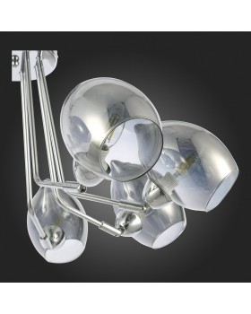 SLE102402-08 Люстра потолочная Хром/Дымчатый E14 8*40W RINNO-foto9