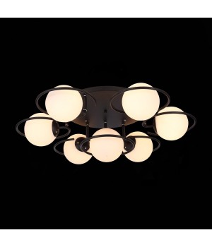 SL418.402.07 Люстра потолочная Черный/Белый E27 7*60W GALIO-foto4