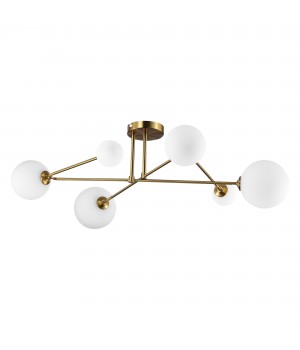 SLE2211-302-06 Люстра потолочная Латунь/Белый G9 6*5W FANTINI-foto2