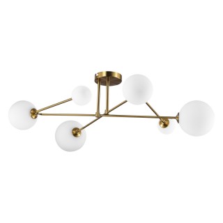 SLE2211-302-06 Люстра потолочная Латунь/Белый G9 6*5W FANTINI-foto2