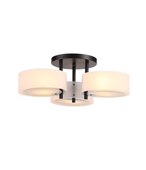 SL483.402.03 Люстра потолочная Черный/Белый E27 3*60W FORESTA-foto2