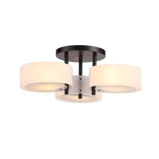 SL483.402.03 Люстра потолочная Черный/Белый E27 3*60W FORESTA-foto2