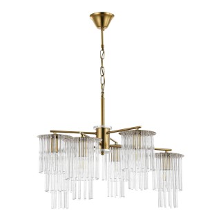 SLE1122-303-06 Светильник подвесной Латунь/Прозрачный E14 6*40W LYNDEN-foto2