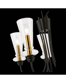 SLE112403-05 Люстра подвесная Черный/Прозрачный E14 5*40W RAMMO-foto6