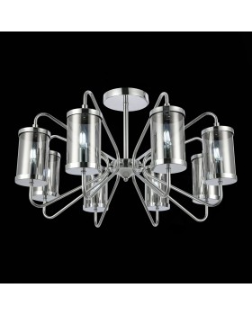 SLE102302-08 Люстра потолочная Хром/Дымчатый E14 8*40W VALIERI-foto4