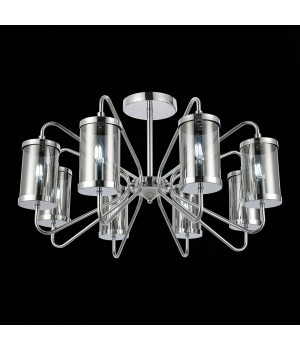 SLE102302-08 Люстра потолочная Хром/Дымчатый E14 8*40W VALIERI-foto4