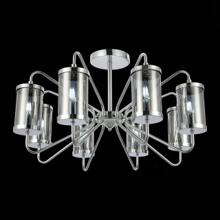 SLE102302-08 Люстра потолочная Хром/Дымчатый E14 8*40W VALIERI-foto4