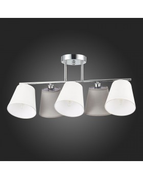 SLE300402-05 Люстра потолочная хром/белый, серый E14 5*40W PRATO-foto8