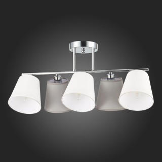 SLE300402-05 Люстра потолочная хром/белый, серый E14 5*40W PRATO-foto8