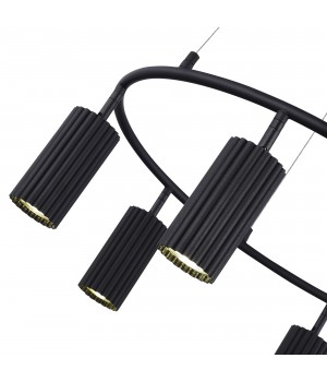 SL1213.403.06 Светильник подвесной ST-Luce Черный/Черный GU10 6*5W 4000K KENDO-foto4