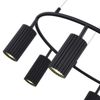 SL1213.403.06 Светильник подвесной ST-Luce Черный/Черный GU10 6*5W 4000K KENDO-foto4