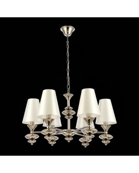 SL1137.103.06 Люстра подвесная Никель/Белый E14 6*40W RIONFO-foto4