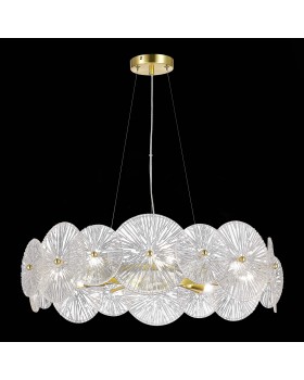 SL1657.203.08 Люстра подвесная ST-Luce Золотистый/Прозрачный E14 8*40W FLERO-foto4