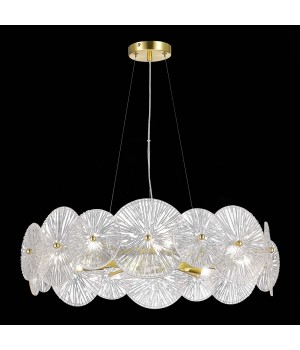 SL1657.203.08 Люстра подвесная ST-Luce Золотистый/Прозрачный E14 8*40W FLERO-foto4