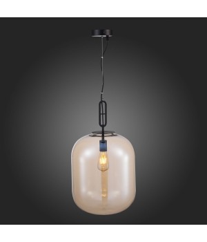 SL1050.413.01 Светильник подвесной ST-Luce Черный/Коньячный E27 1*40W BURASCA-foto5