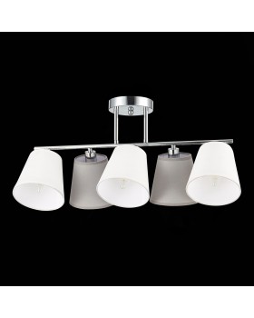 SLE300402-05 Люстра потолочная хром/белый, серый E14 5*40W PRATO-foto5