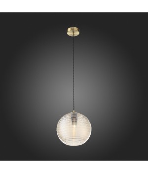 SL1051.303.01 Светильник подвесной ST-Luce Латунь/Коньячный E27 1*60W BARILLO-foto7