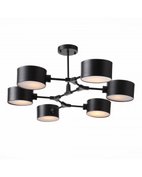 SLE183402-06 Люстра потолочная Черный/Черный E14 6*60W GIMENTO-foto11