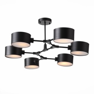 SLE183402-06 Люстра потолочная Черный/Черный E14 6*60W GIMENTO-foto11