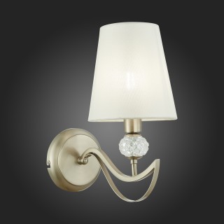 SLE111201-01 Бра Никель, прозрачный/Белый E14 1*40W BERGAMO-foto5