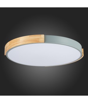 SLE201372-01 Светильник потолочный Серый, Светлое дерево/Белый LED 1*40W 3000K/4000K/6000K DELIA-foto12